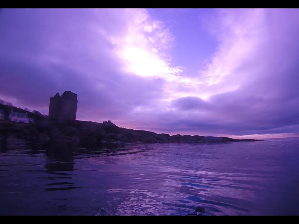 Portencross Castle - Red Filter